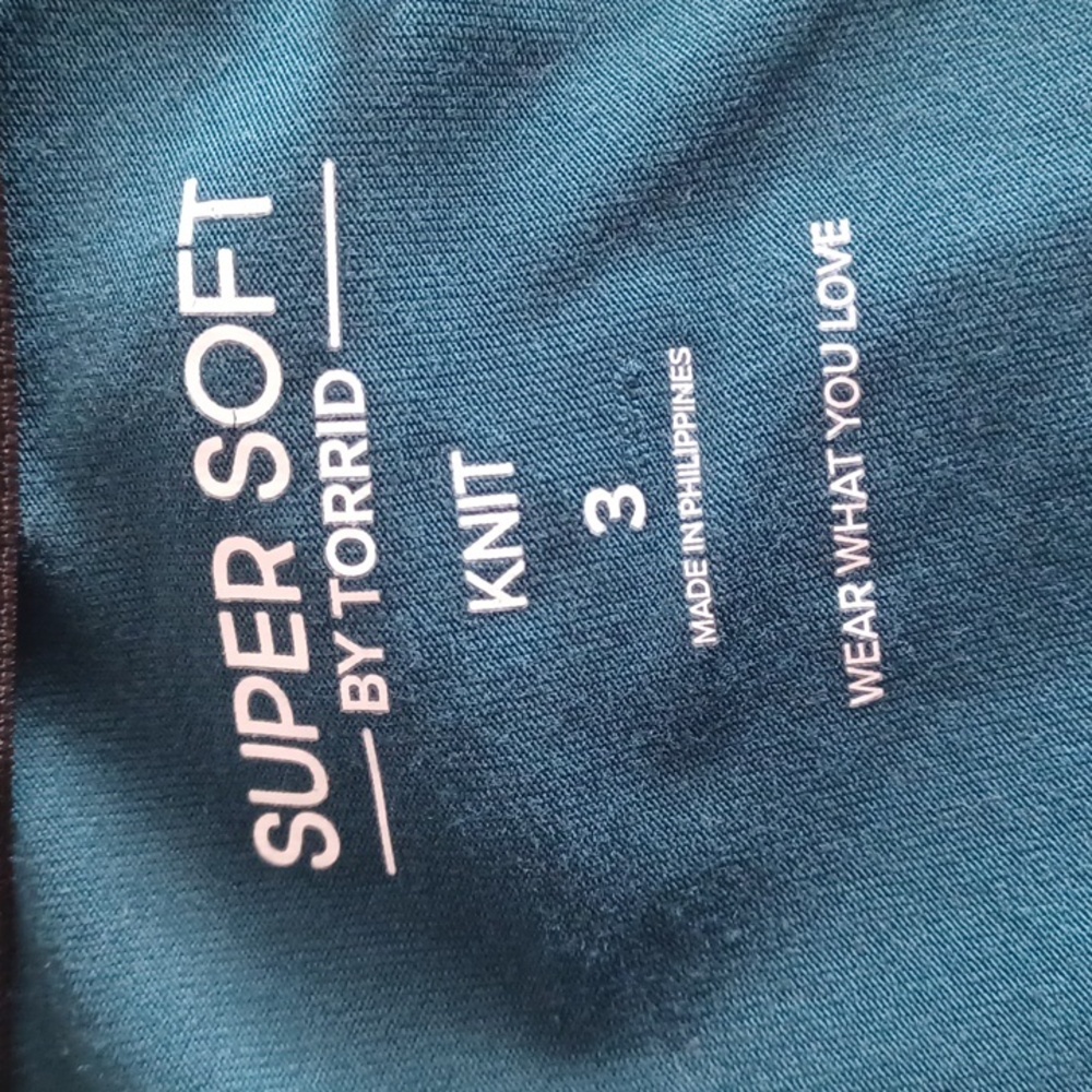 Torrid Super Soft Knit Green Robe Size 3 - Picture 7 of 9